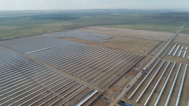 內蒙古烏拉特中旗導熱油槽式100MW光熱發電項目最新進展